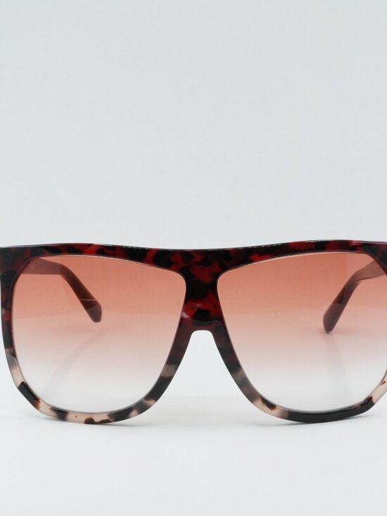 Loewe LW40001I 54T Filipa Square Sunglasses – Red Havana/Rose Havana\\ Bordeaux main image 7